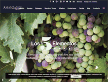 Tablet Screenshot of manzanoswines.com
